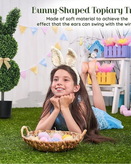 🔥Easter Hot Sale 49% OFF🌳🐇Artisan-Crafted Bunny Topiary Trees💥