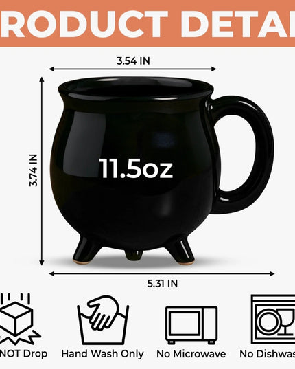 🔥49% OFF - 🎃Ceramic Witch Cauldron Coffee Mug