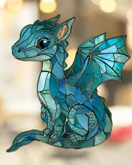 🎄2024 Christmas Gift 50% Off--Acrylic Colorful Dragon Suncatcher Ornament