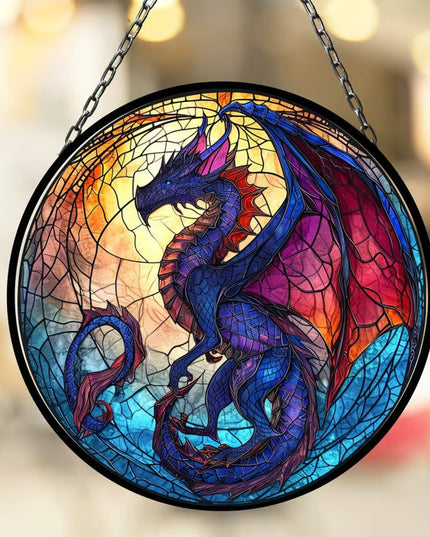 🎄2024 Christmas Gift 50% Off--Acrylic Colorful Dragon Suncatcher Ornament