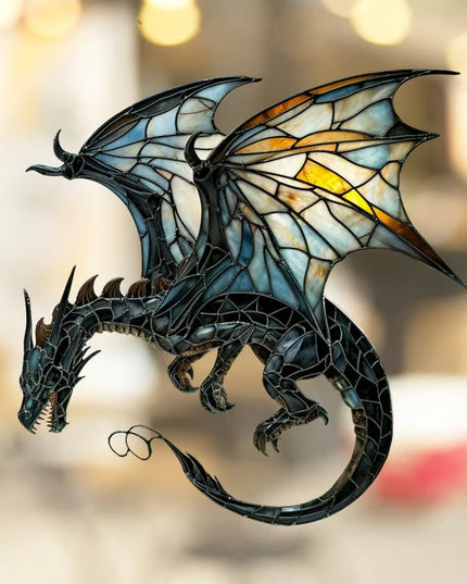 🎄2024 Christmas Gift 50% Off--Acrylic Colorful Dragon Suncatcher Ornament