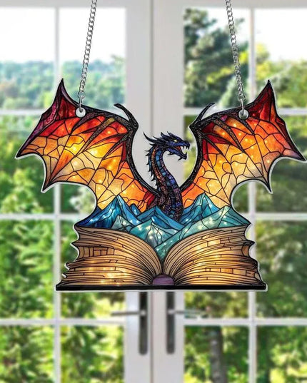🎄2024 Christmas Gift 50% Off--Acrylic Colorful Dragon Suncatcher Ornament
