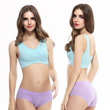 Load image into Gallery viewer, Women's Plus Size Lace Wide Straps Wireless Bra Front Closure Push Up Bras - Keillini