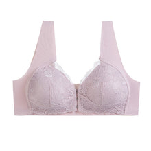 Load image into Gallery viewer, Women's Plus Size Lace Wide Straps Wireless Bra Front Closure Push Up Bras - Keillini