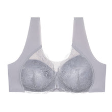 Load image into Gallery viewer, Women's Plus Size Lace Wide Straps Wireless Bra Front Closure Push Up Bras - Keillini