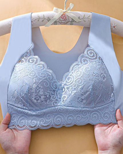 Push up beautiful back no steel ring lace underwear - Libiyi