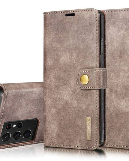 Magnetic 2-in-1 Detachable Leather Wallet Case For Samsung S21 - Libiyi