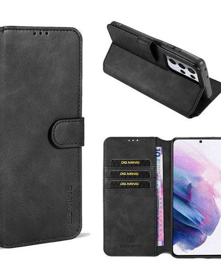 Wallet Stand PU Leather Case For Samsung Galaxy S21 Ultra(5G) - Libiyi