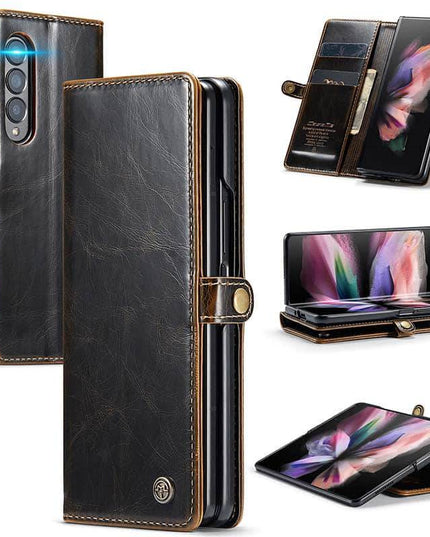 Luxury Flip Leather Card Slots Phone Case for Galaxy Z Fold 3 5G - Libiyi