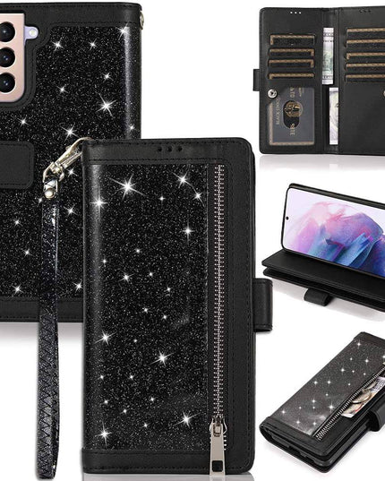 Bling Wallet Leather Case for Samsung S21 - Keilini