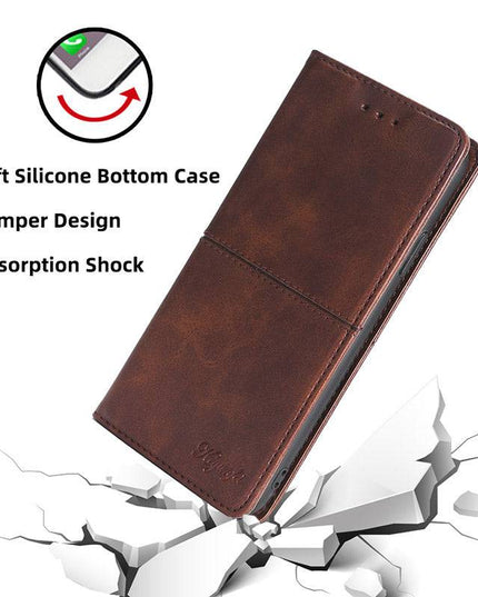 TPU + PU Leather Phone Cover Case for iPhone XR - Libiyi