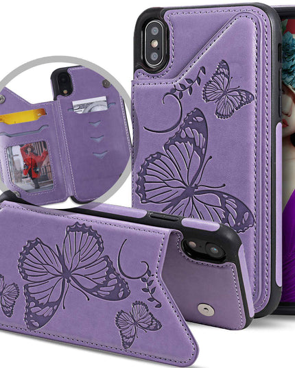 New Luxury Embossing Wallet Cover For iPhone X/Xs-Fast Delivery - Libiyi