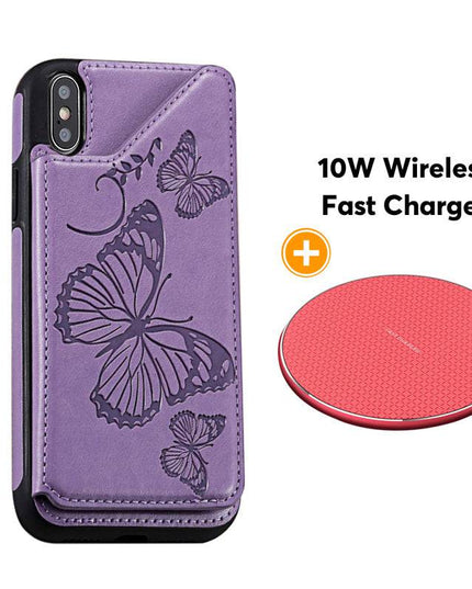 New Luxury Embossing Wallet Cover For iPhone X/Xs-Fast Delivery - Libiyi