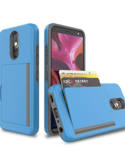 Armor Protective Card Holder Case for LG Stylo 5 - Libiyi