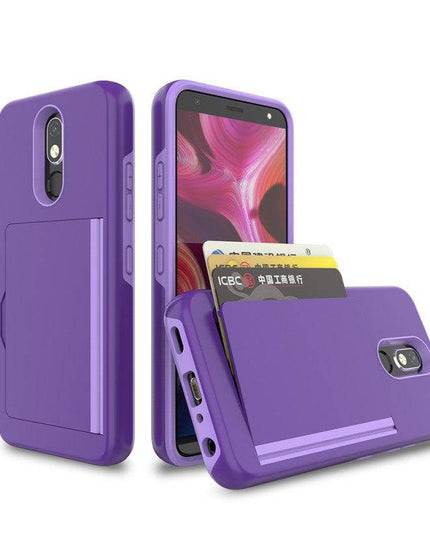 Armor Protective Card Holder Case for LG Stylo 5 - Libiyi