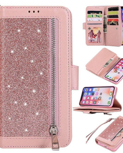 Bling Wallet Case with Wrist Strap for Samsung - Libiyi
