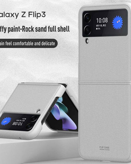 Fluffy paint-Rock Sand Full Shell Case for Samsung Galaxy Z Flip 3 5G - Libiyi