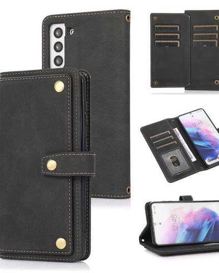 Leather Crossbody Shockproof Wallet Phone Case for Samsung S21 Plus - Libiyi