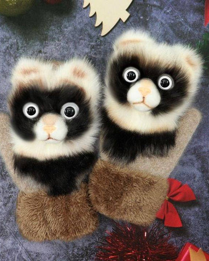 2022 new cartoon plush knitted glovesđ - Libiyi