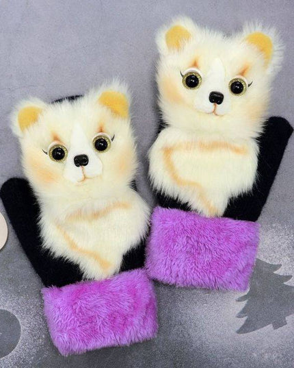 2022 new cartoon plush knitted glovesđ - Libiyi