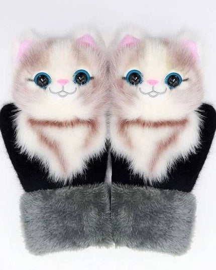 2022 new cartoon plush knitted glovesđ - Libiyi