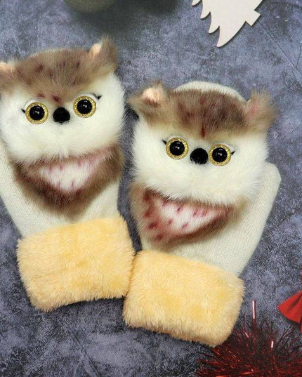 2022 new cartoon plush knitted glovesđ - Libiyi