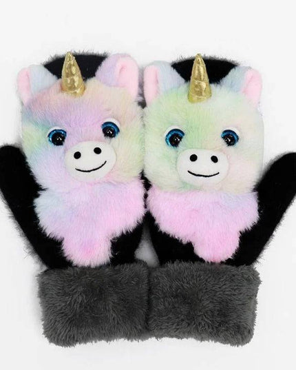 2022 new cartoon plush knitted glovesđ - Libiyi