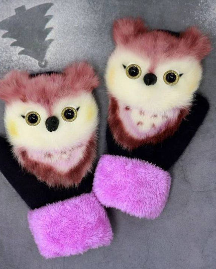2022 new cartoon plush knitted glovesđ - Libiyi