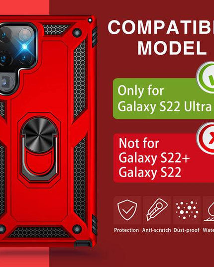 Luxury Armor Ring Bracket Phone Case For Samsung S22 Series - Libiyi