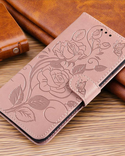 3D Embossed Rose Wallet Case For Google Pixel 6 Pro - Libiyi