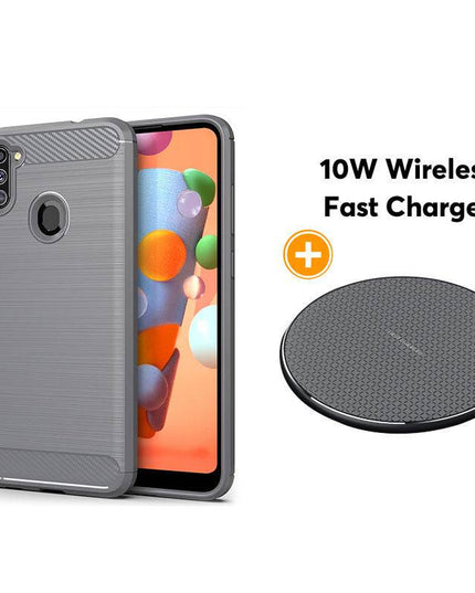 Luxury Carbon Fiber Case For Samsung A11(US and EU Version) - Libiyi