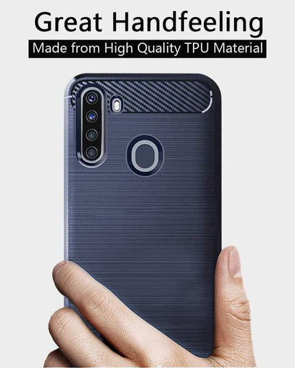 Luxury Carbon Fiber Case For Samsung A21(US and EU Version) - Libiyi