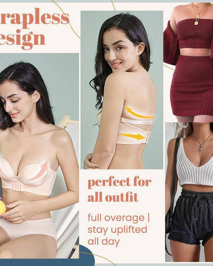 Strapless Front Buckle Lift Bra - Libiyi
