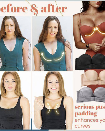 Strapless Front Buckle Lift Bra - Libiyi