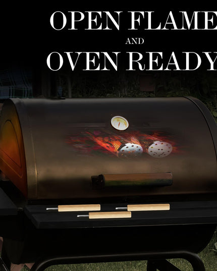 Rolling Grilling Basket with Handle