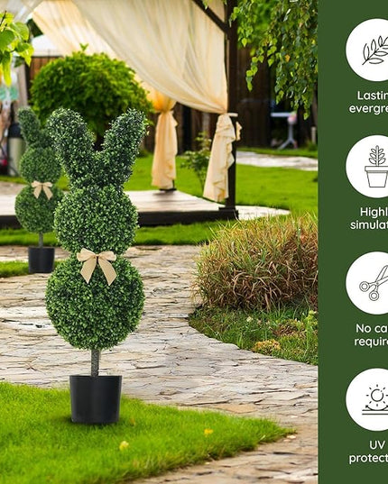 🔥Easter Hot Sale 49% OFF🌳🐇Artisan-Crafted Bunny Topiary Trees💥
