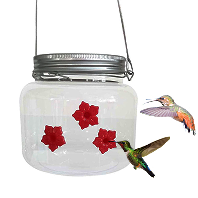 Shirem Mason Jar Hummingbird Feeder - Libiyi