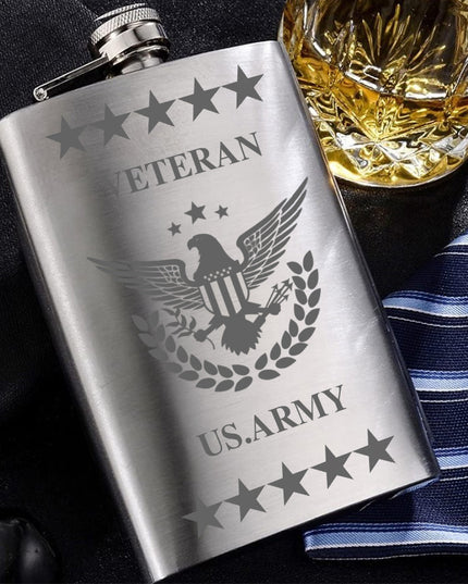🔥49% OFF🎖️Stainless Steel Military Veteran Flasks