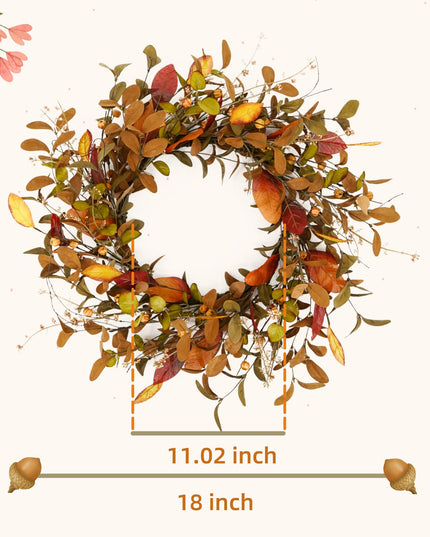 Fall wreath for the front door