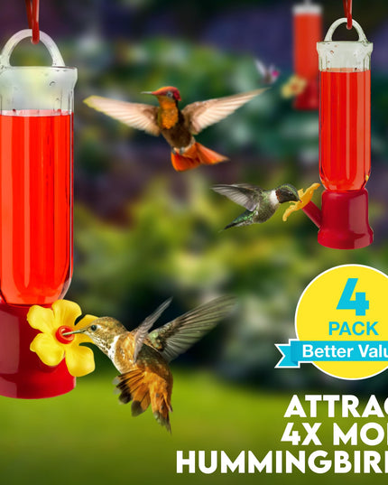 🔥Annual Offer - New Leak-Proof Design Hummingbird Feeder (4 Pack)