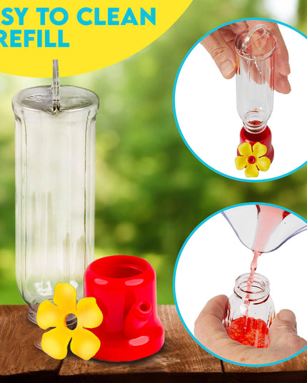 🔥Annual Offer - New Leak-Proof Design Hummingbird Feeder (4 Pack)