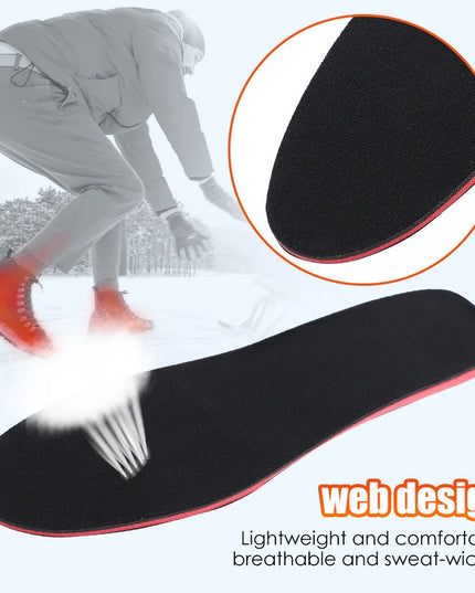 🔥FootEase Wireless Heated Insoles – Rechargeable Pain Soothing Heat for Plantar Fasciitis & Cold Feet