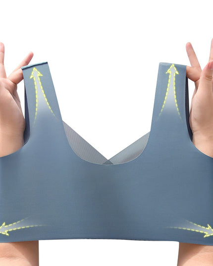 Women's push-up lace push-up bra for beautiful back - Libiyi