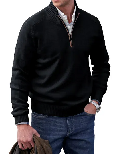 🔥MEN'S CASHMERE ZIPPER BASIC SWEATER🔥 - Libiyi