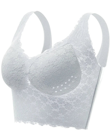 Women Seamless Lace Underwear Large Bralette Breathable Padded Wire Free Bras - Libiyi