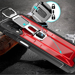 Unique 3 In 1 Translucent Shockproof Case For Samsung A12 - Libiyi