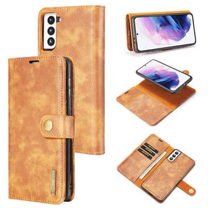 2-in-1 Detachable Leather Wallet Case For Samsung S21 FE - Libiyi