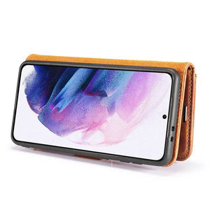 2-in-1 Detachable Leather Wallet Case For Samsung S21 FE - Libiyi
