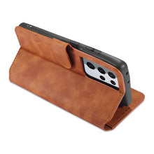 Load image into Gallery viewer, Wallet Stand PU Leather Case For Samsung Galaxy S21 Ultra(5G) - Libiyi