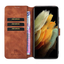 Load image into Gallery viewer, Wallet Stand PU Leather Case For Samsung Galaxy S21 Ultra(5G) - Libiyi